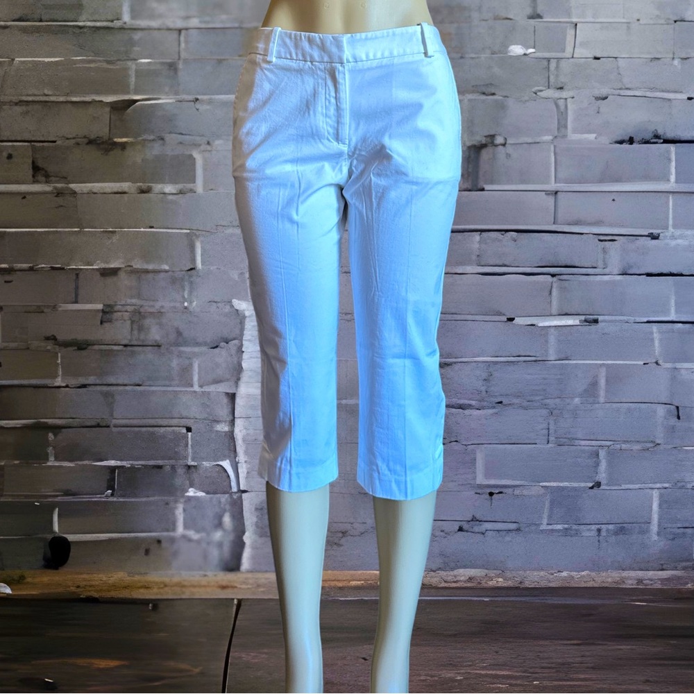 Talbots women’s white crop pants NWT Size 8Petite